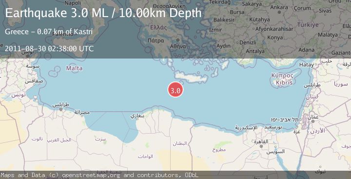 Map of CRETE, GREECE