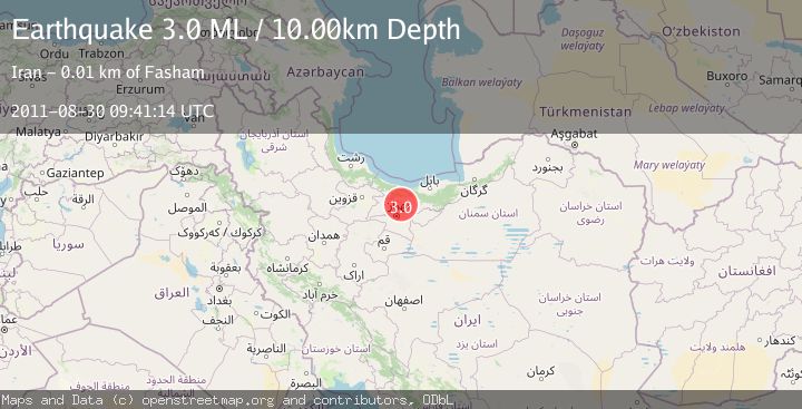 Map of NORTHERN IRAN