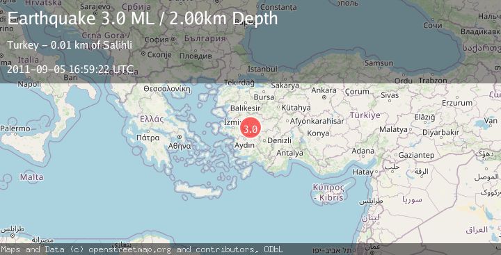 Map of WESTERN TURKEY