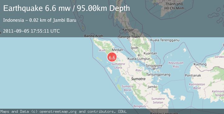 Map of NORTHERN SUMATRA, INDONESIA