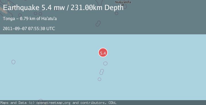 Map of KERMADEC ISLANDS REGION