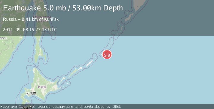 Map of KURIL ISLANDS