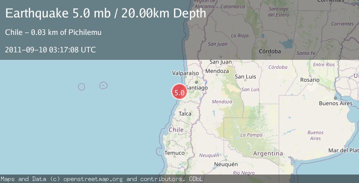 Map of OFFSHORE O'HIGGINS, CHILE