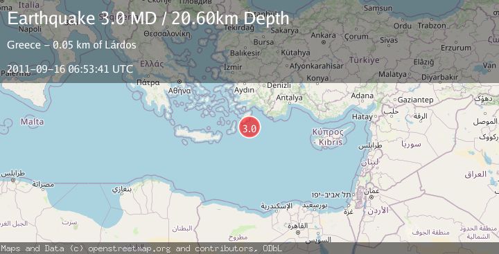 Map of EASTERN MEDITERRANEAN SEA