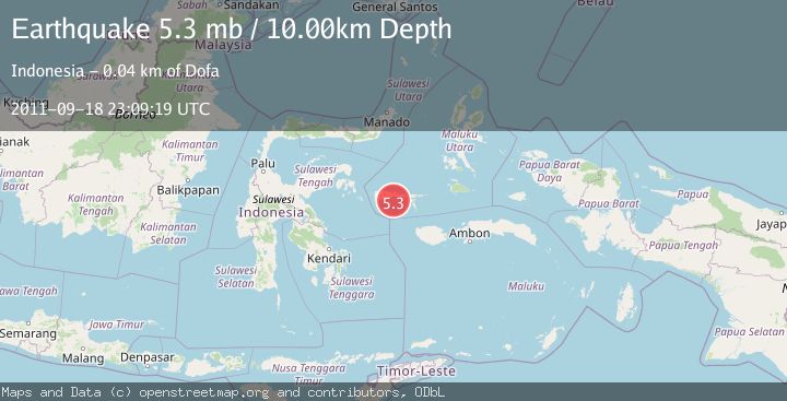 Map of KEPULAUAN SULA, INDONESIA