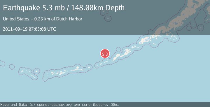Map of FOX ISLANDS, ALEUTIAN ISLANDS