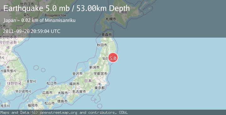 Map of NEAR EAST COAST OF HONSHU, JAPAN