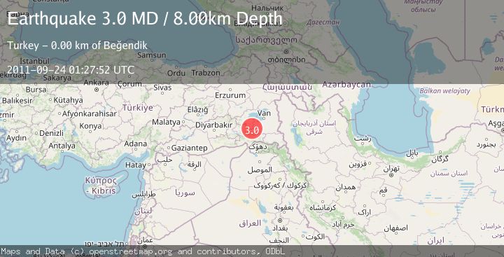 Map of TURKEY-SYRIA-IRAQ BORDER REGION
