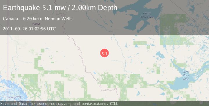 Map of NORTHWEST TERRITORIES, CANADA