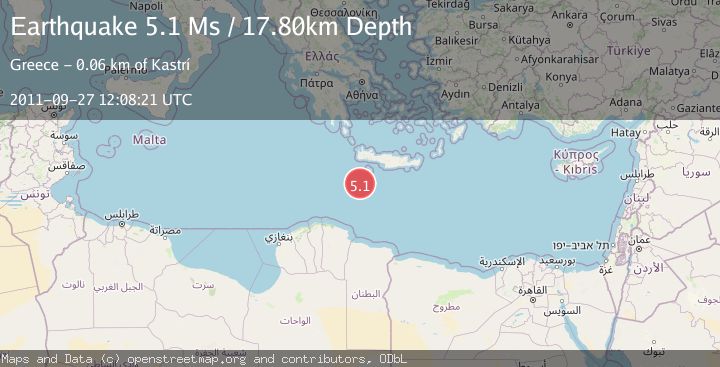 Map of CRETE, GREECE