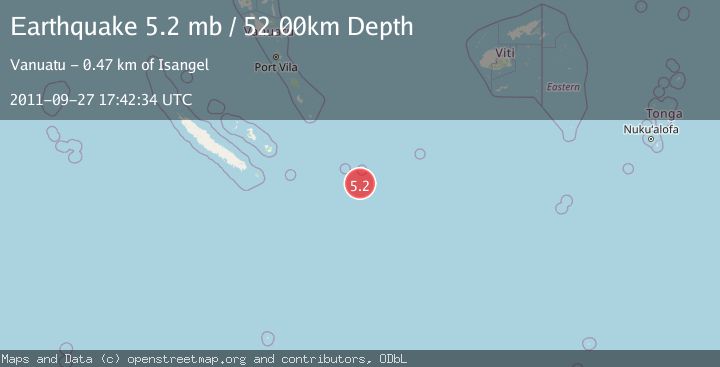 Map of SOUTHEAST OF LOYALTY ISLANDS