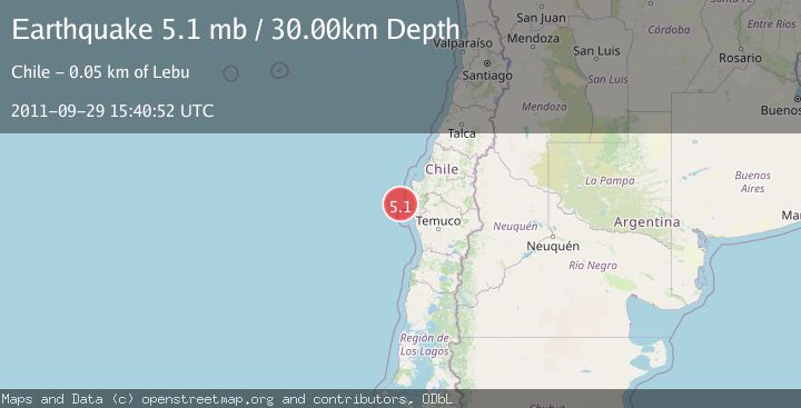 Map of OFFSHORE BIO-BIO, CHILE