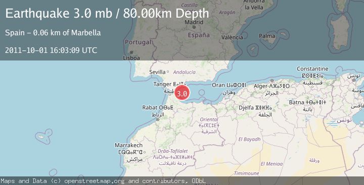 Map of STRAIT OF GIBRALTAR