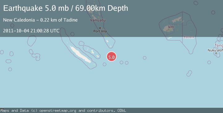 Map of SOUTHEAST OF LOYALTY ISLANDS
