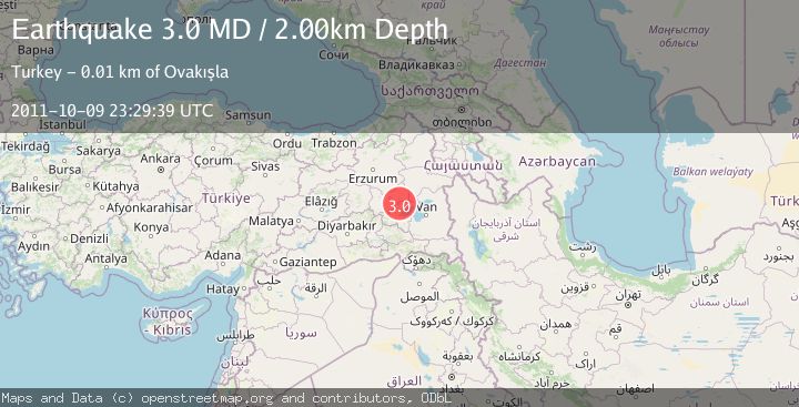 Map of EASTERN TURKEY
