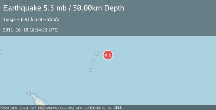Map of KERMADEC ISLANDS REGION