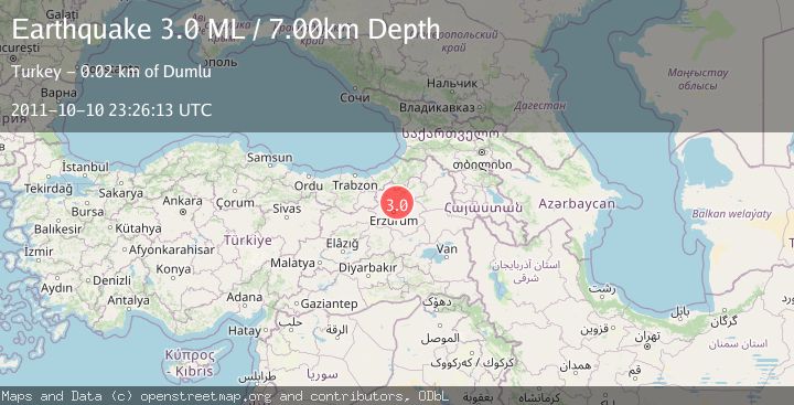 Map of EASTERN TURKEY