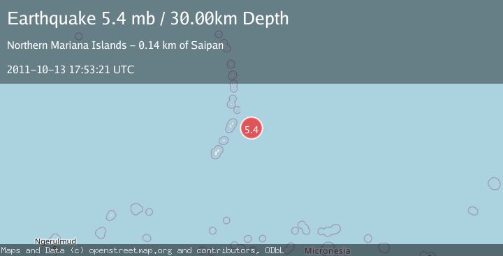 Map of ROTA REGION, N. MARIANA ISLANDS