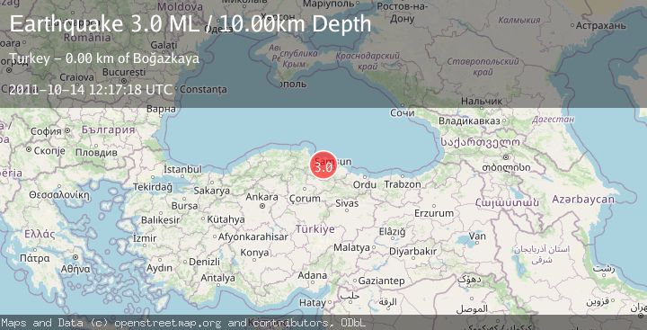 Map of CENTRAL TURKEY