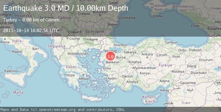 Map of WESTERN TURKEY