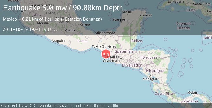 Map of CHIAPAS, MEXICO