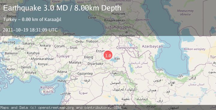 Map of EASTERN TURKEY