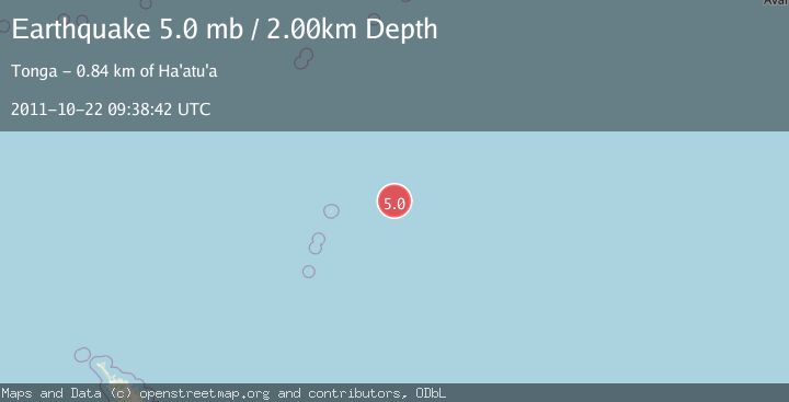 Map of KERMADEC ISLANDS REGION