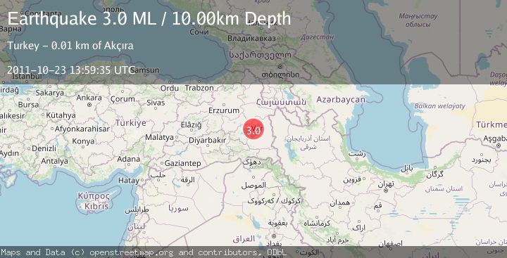 Map of EASTERN TURKEY