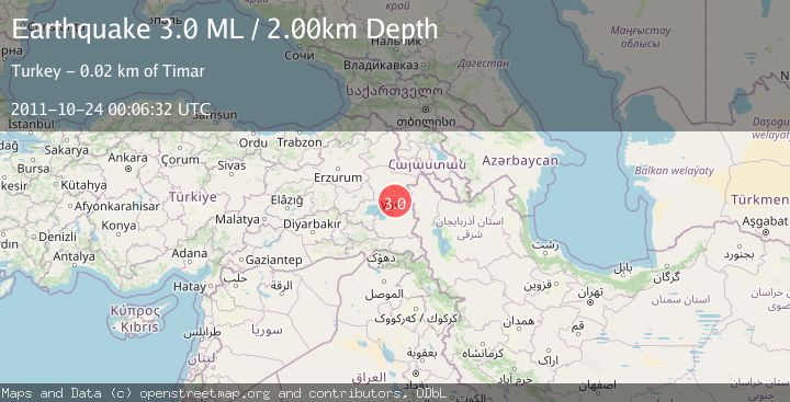 Map of EASTERN TURKEY