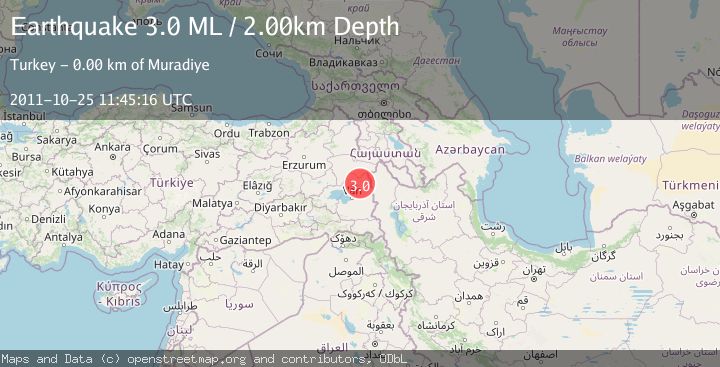 Map of EASTERN TURKEY