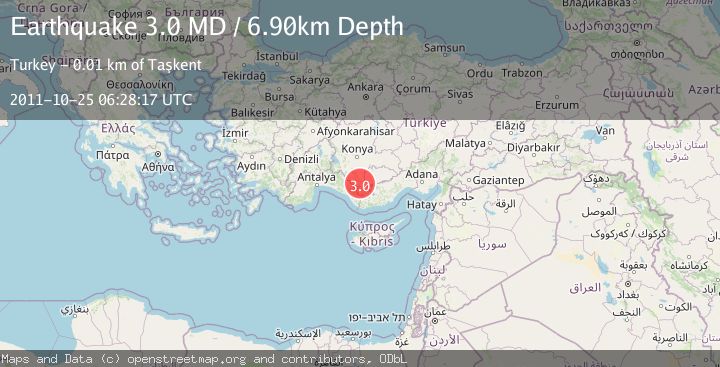 Map of CENTRAL TURKEY