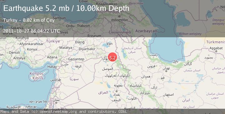 Map of TURKEY-IRAQ BORDER REGION