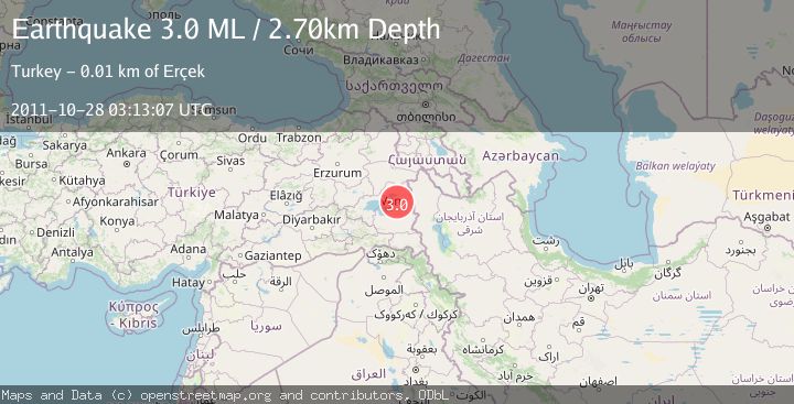 Map of EASTERN TURKEY