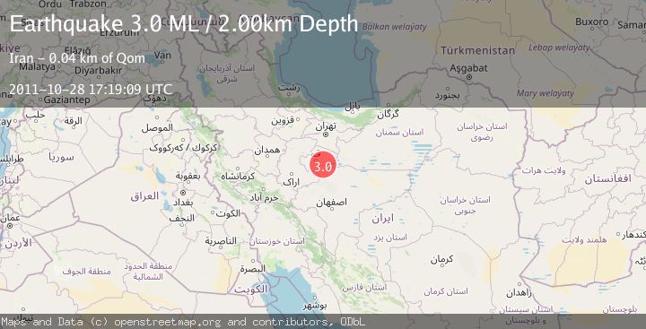 Map of CENTRAL IRAN