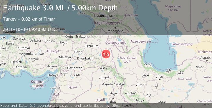 Map of EASTERN TURKEY