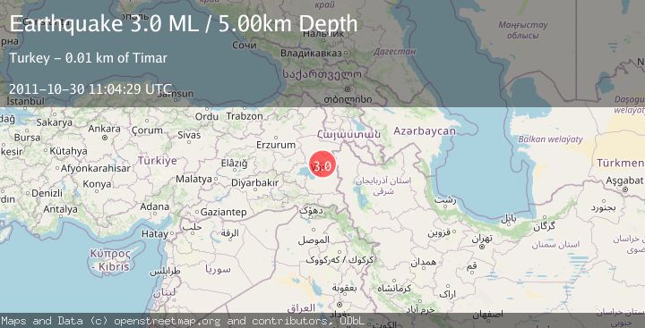 Map of EASTERN TURKEY