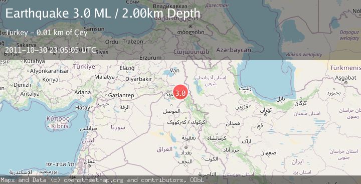 Map of TURKEY-IRAQ BORDER REGION