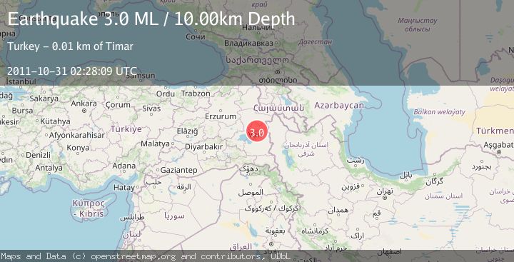 Map of EASTERN TURKEY