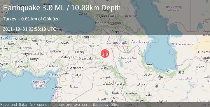 Map of EASTERN TURKEY