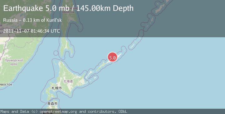 Map of KURIL ISLANDS