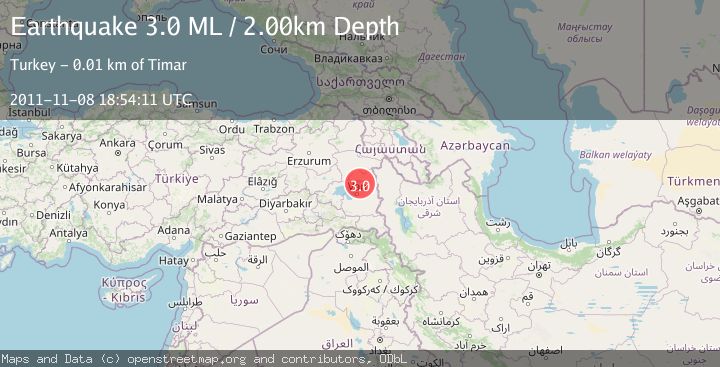 Map of EASTERN TURKEY
