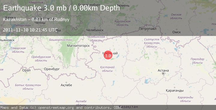 Map of WESTERN KAZAKHSTAN