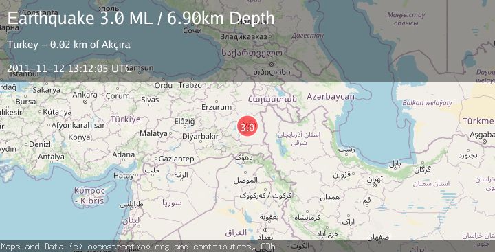 Map of EASTERN TURKEY