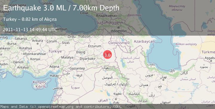 Map of EASTERN TURKEY