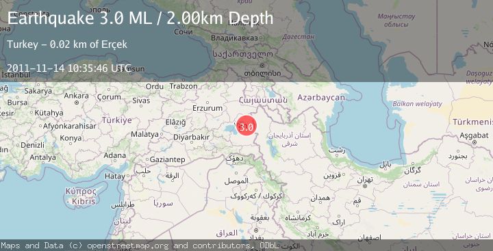 Map of EASTERN TURKEY