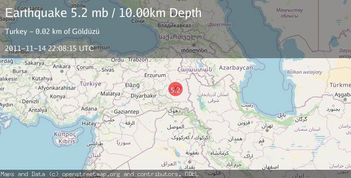 Map of EASTERN TURKEY