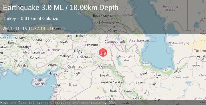 Map of EASTERN TURKEY