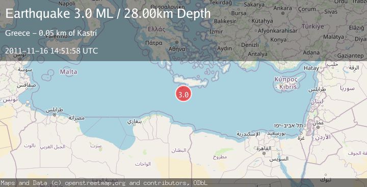 Map of CRETE, GREECE