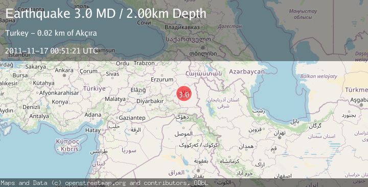 Map of EASTERN TURKEY