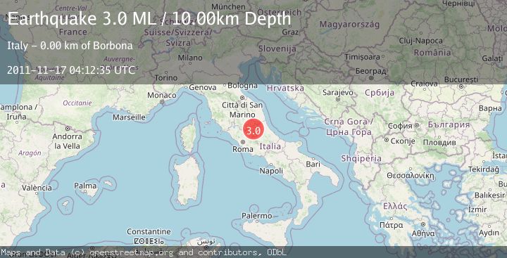 Map of CENTRAL ITALY